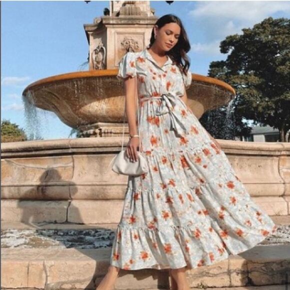 MISA Eveleigh Floral Button Front Maxi Dress XS - Picture 2 of 14